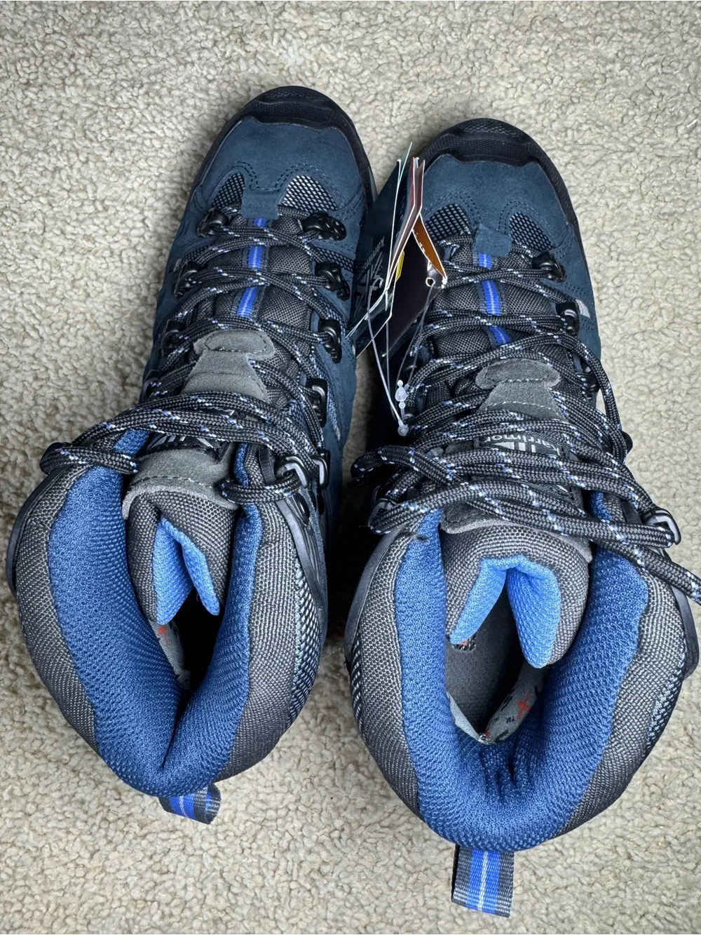 NEW Karrimor Lynx Leopard Ladies WTX 186000-NVY Navy Blue Hiking Boots Womens 8